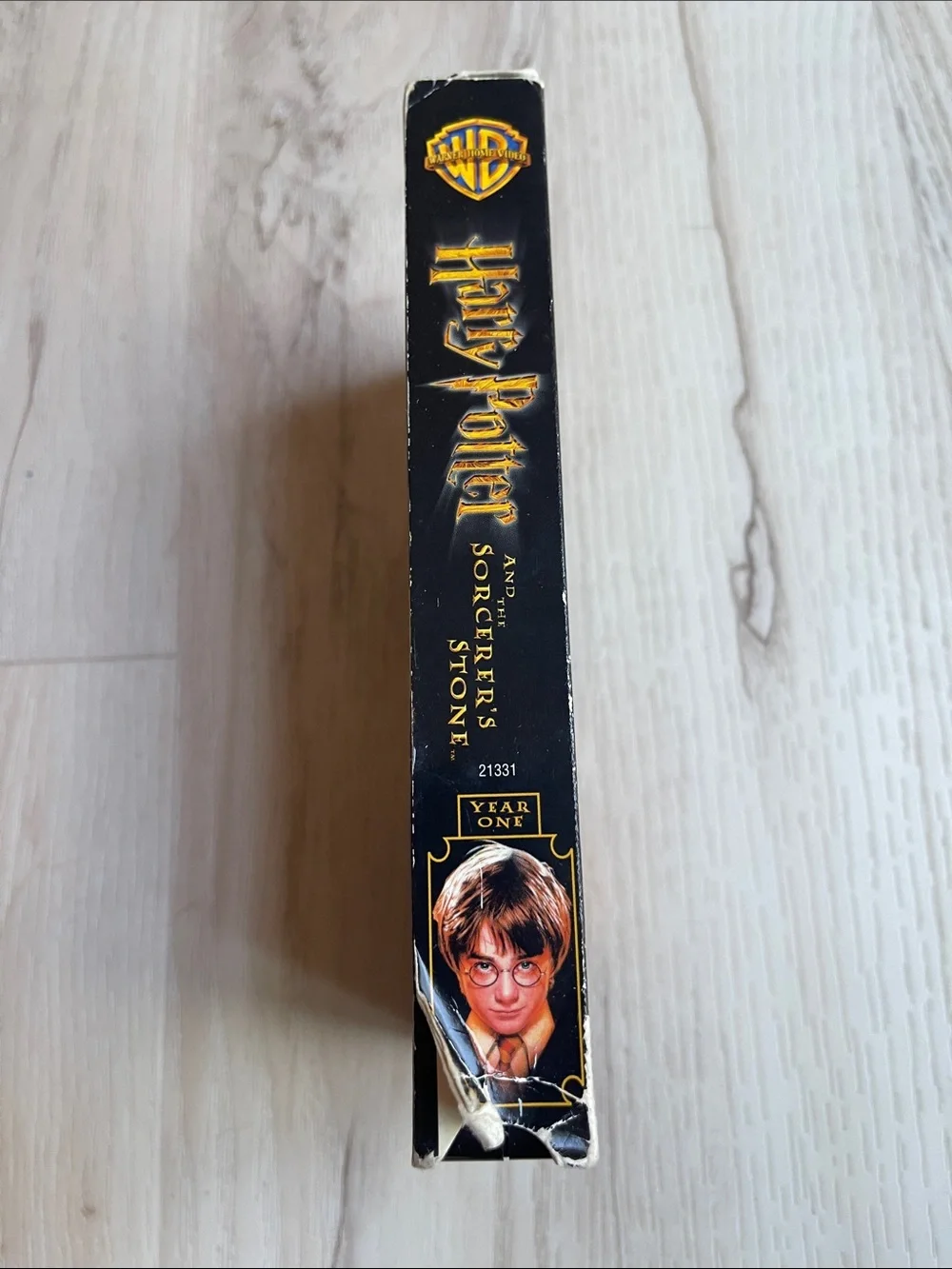 Harry Potter and the Sorcerer's Stone VHS - Black, Blue, Gold Artwork